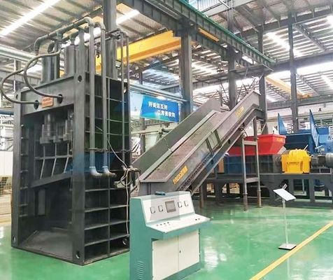 Máquina de corte hidráulica de cortes de trampolim para sucata de ferro e aço