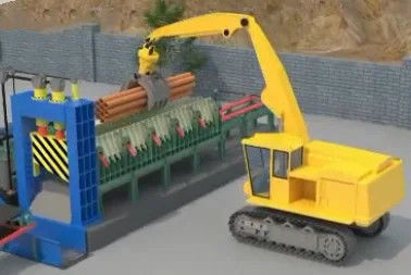 Tesoura de ferro de sucata de alta produtividade para corte de barras de aço no projeto de pórtico pesado
