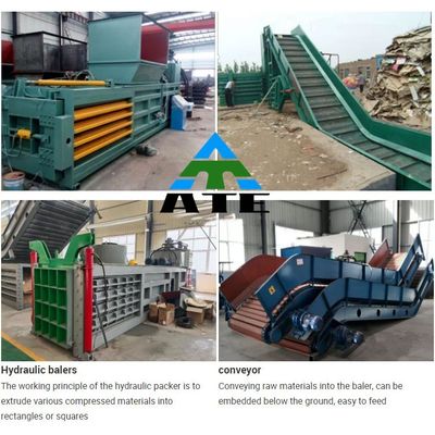 1230*1010*1530 Tamanho Geral Baler Automático Horizontal para garrafas PET de papel plástico