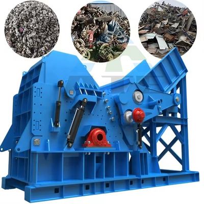 Máquina de trituração de sucata de metal de grande capacidade para reciclagem industrial