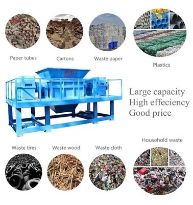 Comércio Máquina de trituração de pneus Triturador de pneus Carro de sucata móvel Equipamento de reciclagem de pneus usados