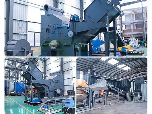Máquina automática de trituração de sucata de ferro e metais de grande capacidade para reciclagem industrial