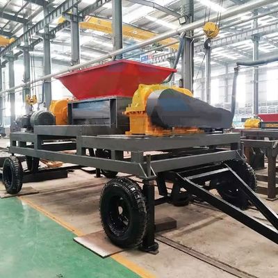 Função Máquinas multifuncionais de trituração de pneus de eixo duplo para a indústria de reciclagem