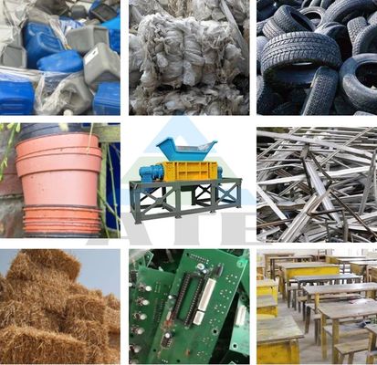 Função Máquinas multifuncionais de trituração de pneus de eixo duplo para a indústria de reciclagem