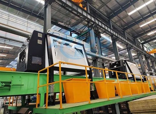 Linha avançada de reciclagem de resíduos domésticos e de resíduos sólidos municipais