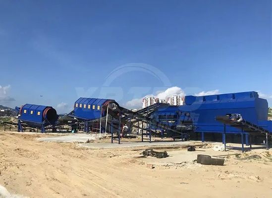 20-100 t/h Equipamento da central de triagem de resíduos domésticos com máquina de segregação de resíduos