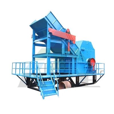 Fácil de operar Triturador de lata de sucata industrial personalizado Twin Shaft Shredder Potência kW