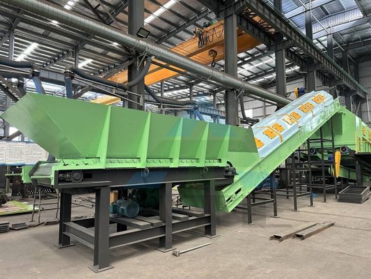 Máquina de triagem de resíduos domésticos para separação de vários resíduos sólidos na área municipal