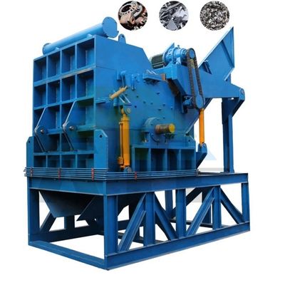 Fácil de operar Triturador de lata de sucata industrial personalizado Twin Shaft Shredder Potência kW
