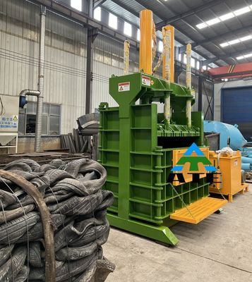 Máquina de embalagem hidráulica vertical para garrafas de lixo de papel