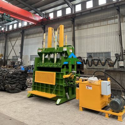 650 KG Baler Vertical para sucata de papelão latas de plástico garrafa de alumínio textil liga