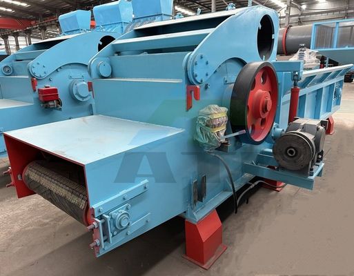 Tubulação automática de triturador para esmagar troncos de madeira e fazer serragem de forma eficiente