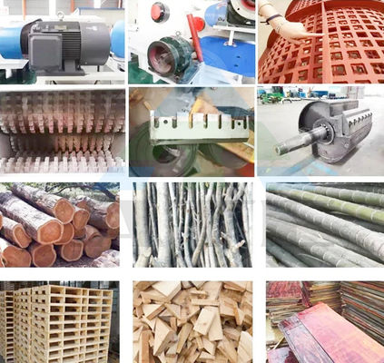 110KW 8-10tph Motor Diesel Biomassa Pellet Plant Tambor Triturador de Ramos de Madeira Chips Chipper Triturador com bom