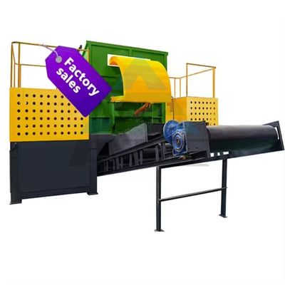 Máquina de trituração de pneus de grande porte com grande eixo duplo de metal