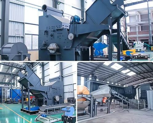 Reciclagem de sucata de automóveis de caminhão triturador de hub de borracha triturador de metal máquina para material adequado