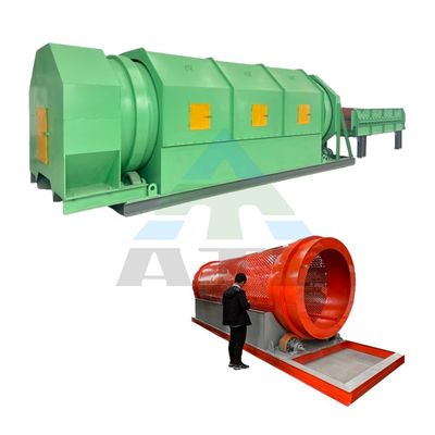 2000 kg Coletor de resíduos tambor rotativo Máquina de lavar e filtragem de areia Equipamento de filtragem de areia