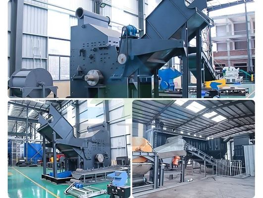 Equipamento de reciclagem de sucata de lojas de materiais de construção para pneus metálicos Madeira e outros