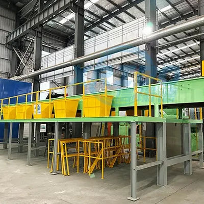Equipamento de linha municipal de triagem de resíduos sólidos com taxa de ruptura de sacos de 60-90% e peso de 2000 kg