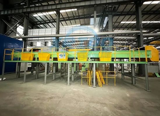 Equipamento de linha municipal de triagem de resíduos sólidos com taxa de ruptura de sacos de 60-90% e peso de 2000 kg