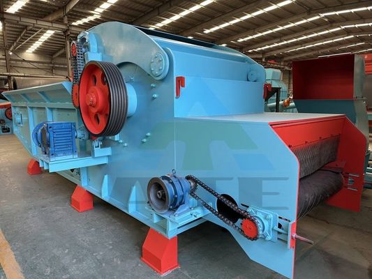 Potente triturador de madeira de biomassa de resíduos com uma capacidade de 95% de capacidade de 1 a 3 t/h