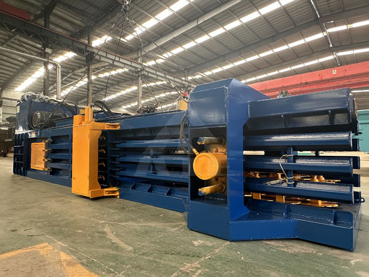 Máquina automática de embalagens de plástico para reciclagem em instalações de fabrico