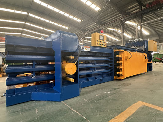 Máquina automática de embalagens de plástico para reciclagem em instalações de fabrico