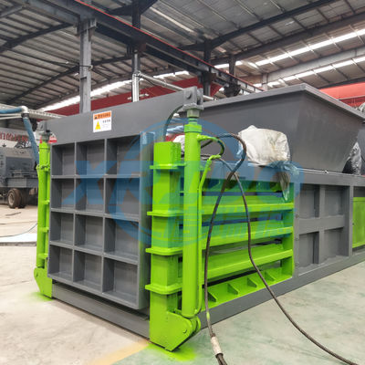 Recuperação de resíduos Baler Máquina de prensagem horizontal para embalagem de sacos de metal e papel plástico