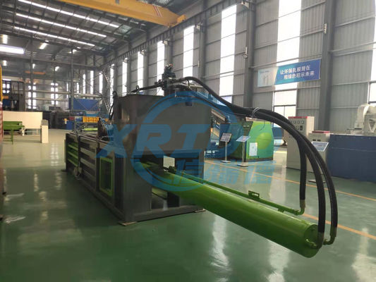 Recuperação de resíduos Baler Máquina de prensagem horizontal para embalagem de sacos de metal e papel plástico