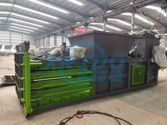 Recuperação de resíduos Baler Máquina de prensagem horizontal para embalagem de sacos de metal e papel plástico