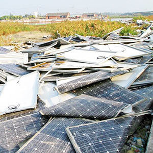Máquina de reciclagem de resíduos de painéis solares