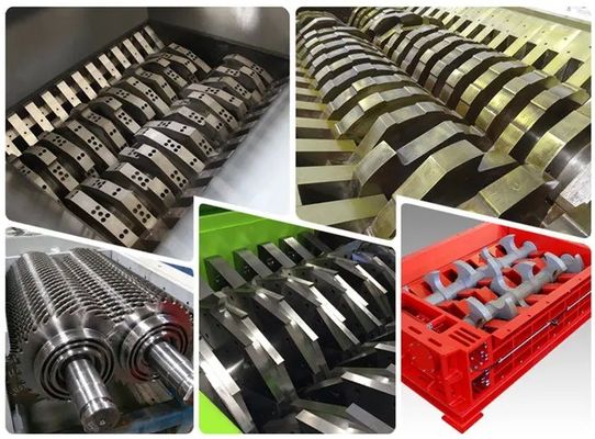 Triturador de metal de eixo duplo para sucata de aço