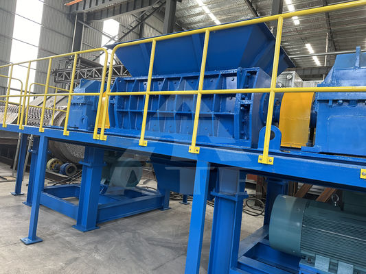 Triturador de eixo duplo para sucata de ferro metálico e cartão