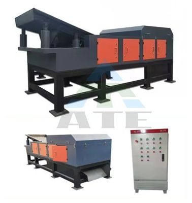 Máquina de triagem de resíduos de reciclagem com separação automática de corrente magnética e de corrente de Eddy