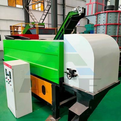Máquina de triagem de resíduos de reciclagem com separação automática de corrente magnética e de corrente de Eddy