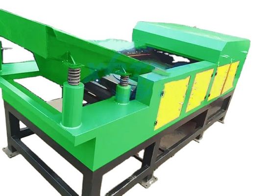 Máquina de triagem de resíduos de reciclagem com separação automática de corrente magnética e de corrente de Eddy