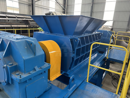 Máquina de trituração de metais hidráulica industrial de eixo duplo, com peso de 5000 kg