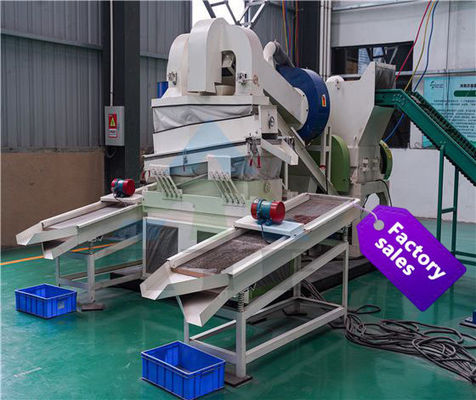 Máquina de descascar fios de cobre granulados para descascar sucata de metal com e peso de 3000 kg