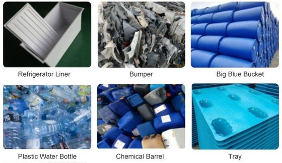 Tipo de plástico Máquina de reciclagem de PP/PE Preços Máquina de trituração de resíduos de garrafas de plástico