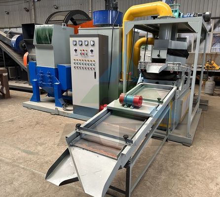 600 Modelo Granulador de fios de cobre Máquina de reciclagem Solução para fios elétricos de resíduos