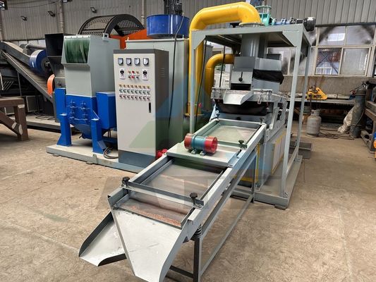 600 Modelo Granulador de fios de cobre Máquina de reciclagem Solução para fios elétricos de resíduos