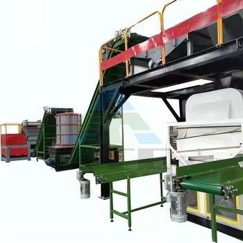 Linha de reciclagem de esmagamento e triagem de resíduos de radiadores com 2000 kg de peso