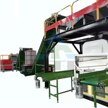 Separador de reciclagem de resíduos de radiadores de alumínio e cobre para função de processamento de metais
