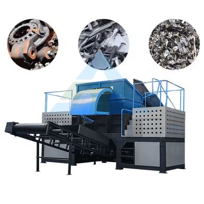 Máquina de trituração de sucata de metal industrial de eixo duplo para triturador de plástico de dois eixos