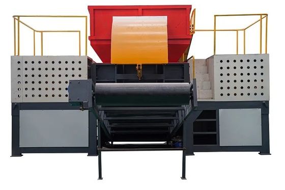 ALLOY Material Triturador de eixo duplo para latas de pneus totalmente automáticas e reciclagem de metais