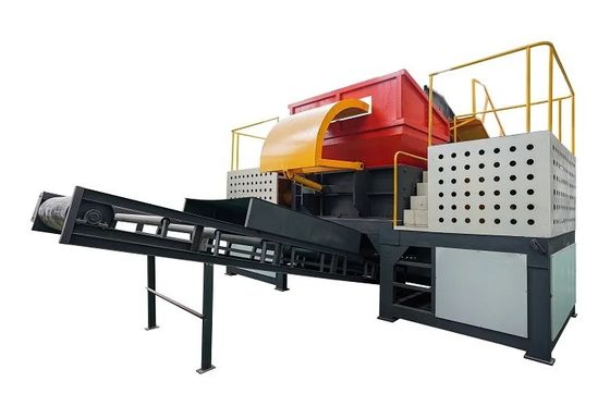 ALLOY Material Triturador de eixo duplo para latas de pneus totalmente automáticas e reciclagem de metais
