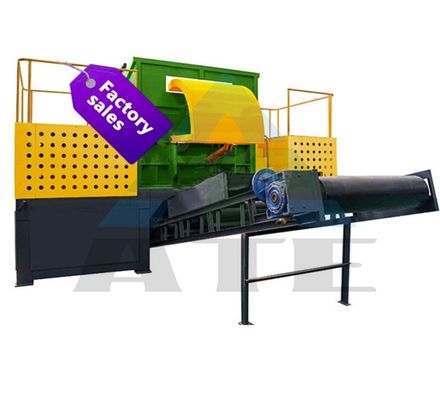 Máquina de trituração de resíduos de plástico de eixo duplo para sucata de papelão e metal