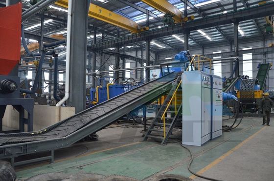 Máquina de trituração de pneus antigos de linha de produtos radial
