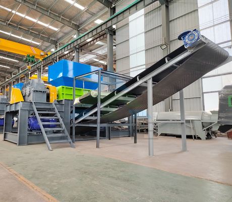 Máquina de separação de resíduos de radiador de recuperação de um único eixo para ferro de cobre e alumínio