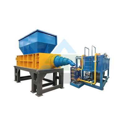 Triturador de eixo duplo de alto nível de segurança para resíduos de plástico e sucata de materiais metálicos