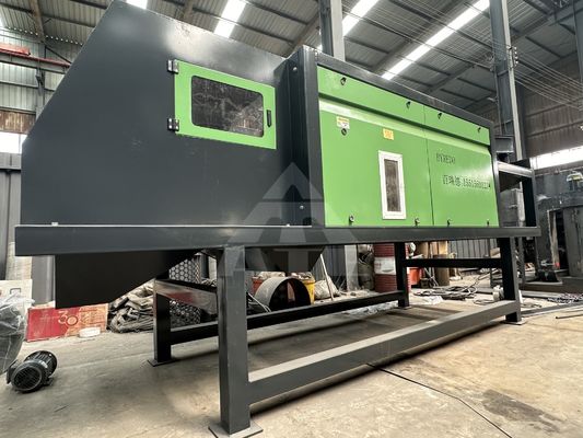Máquina de triagem de resíduos metálicos não ferrosos de 380 V com separadores de corrente magnética e de corrente de redemoinho